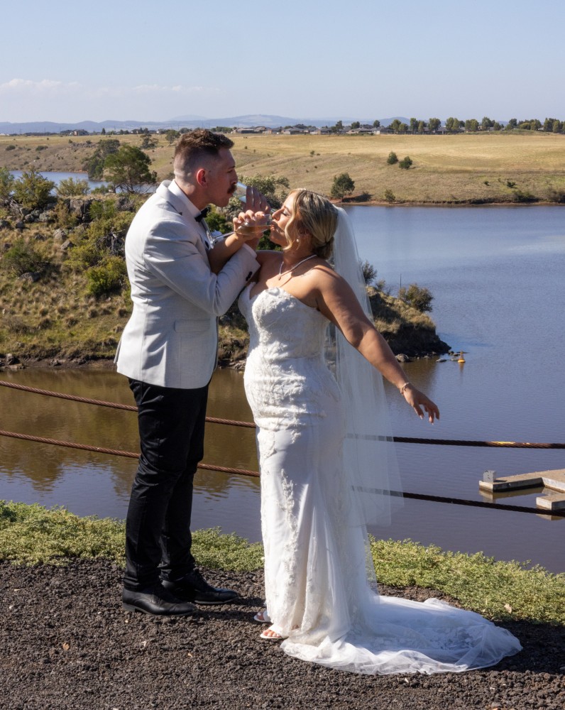 Luke and Teasha post-ceremony